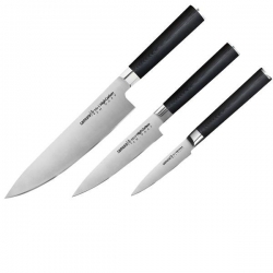 Samura MO-V zestaw 3 noży Szef, Paring, Utility